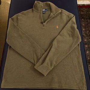 POLO RALPH LAUREN:  Quarter Zip Mock Pullover Sweatshirt